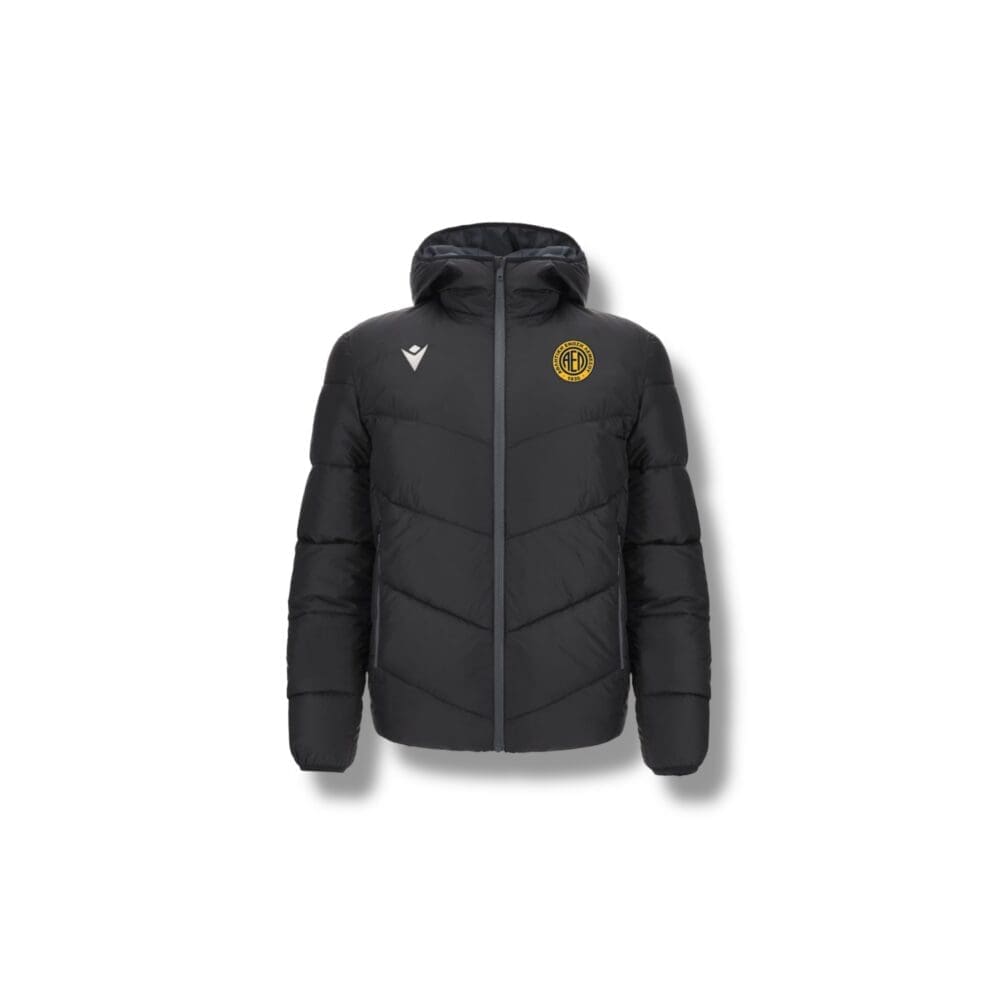 Macron quilt hooded jacket