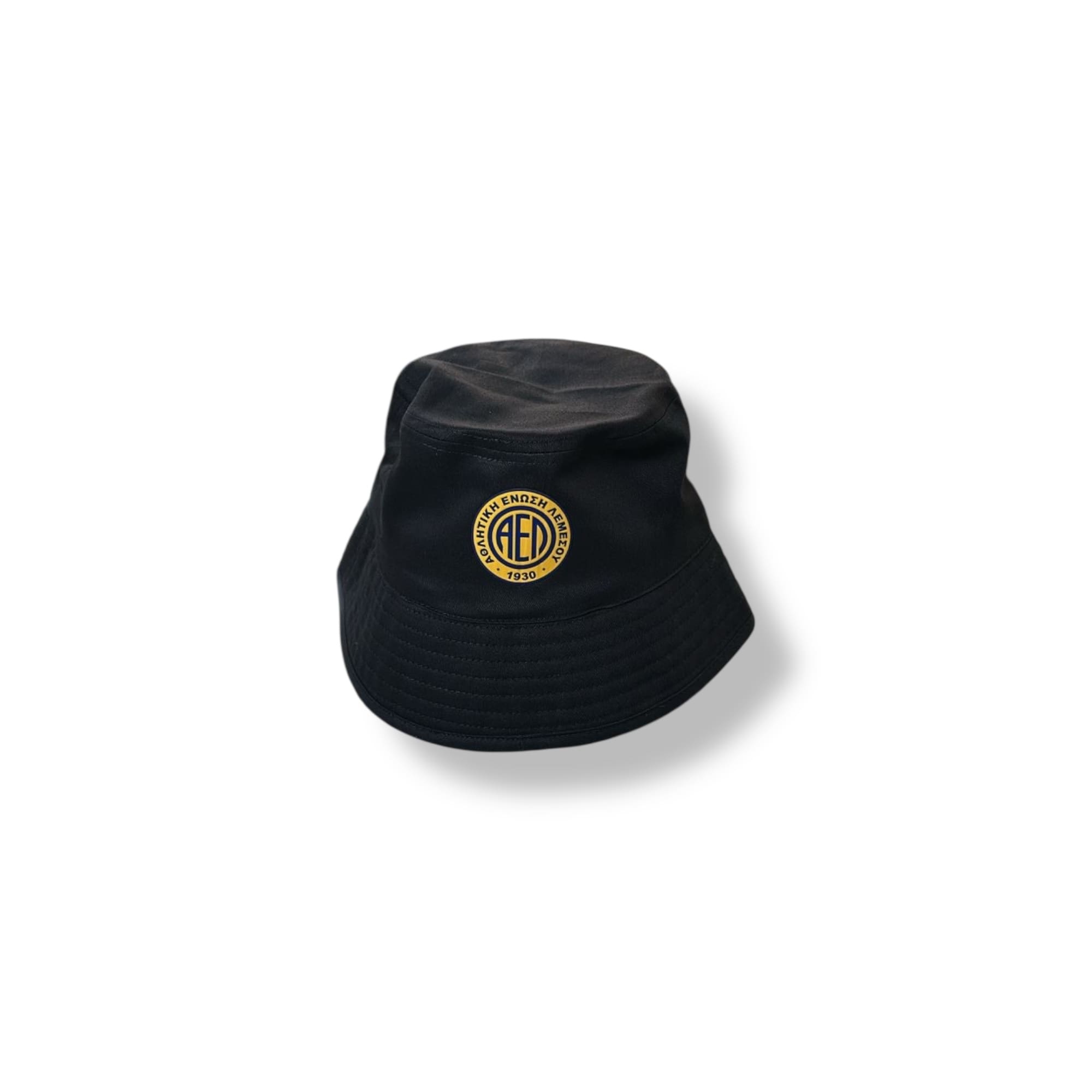 Black bucket hat / yellow emblem