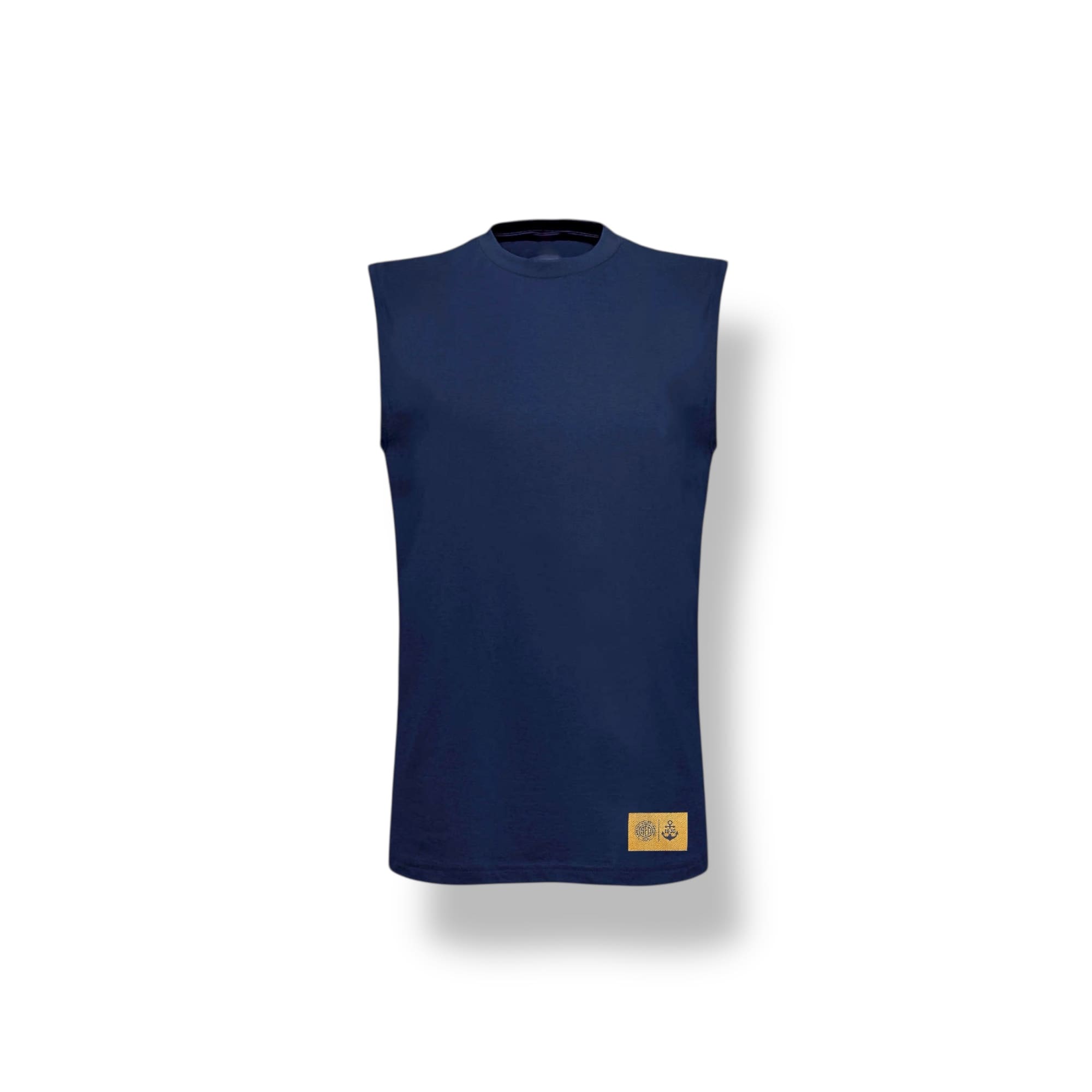 Sleeveless t-shirt navy blue