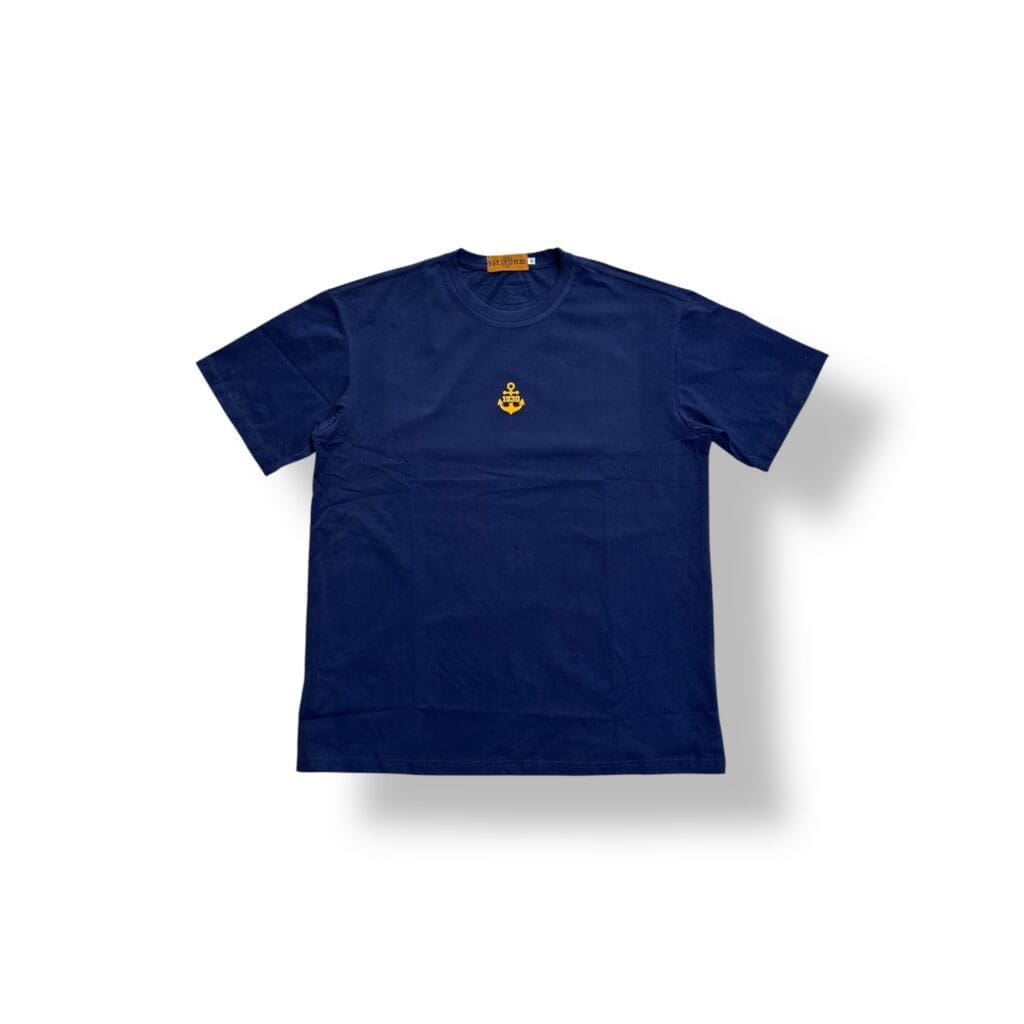 Navy blue t-shirt with anchor