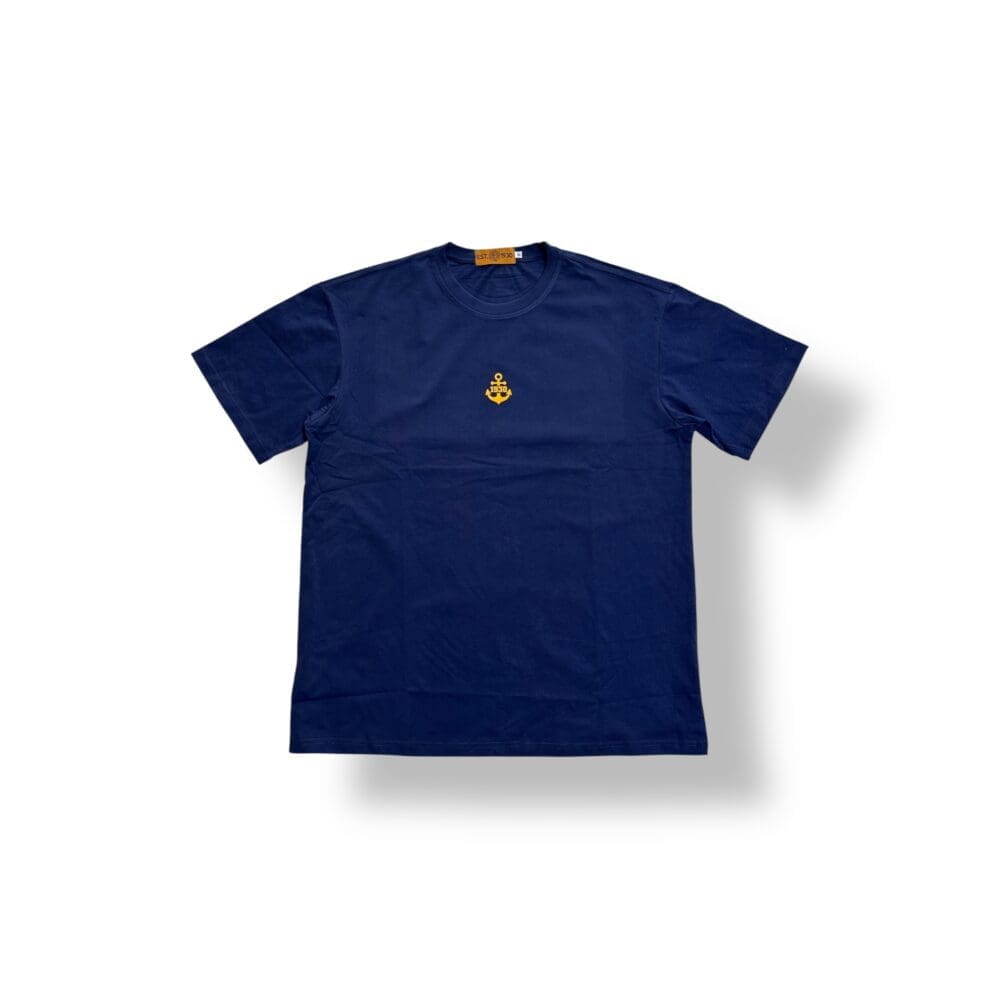 Navy blue t-shirt with anchor