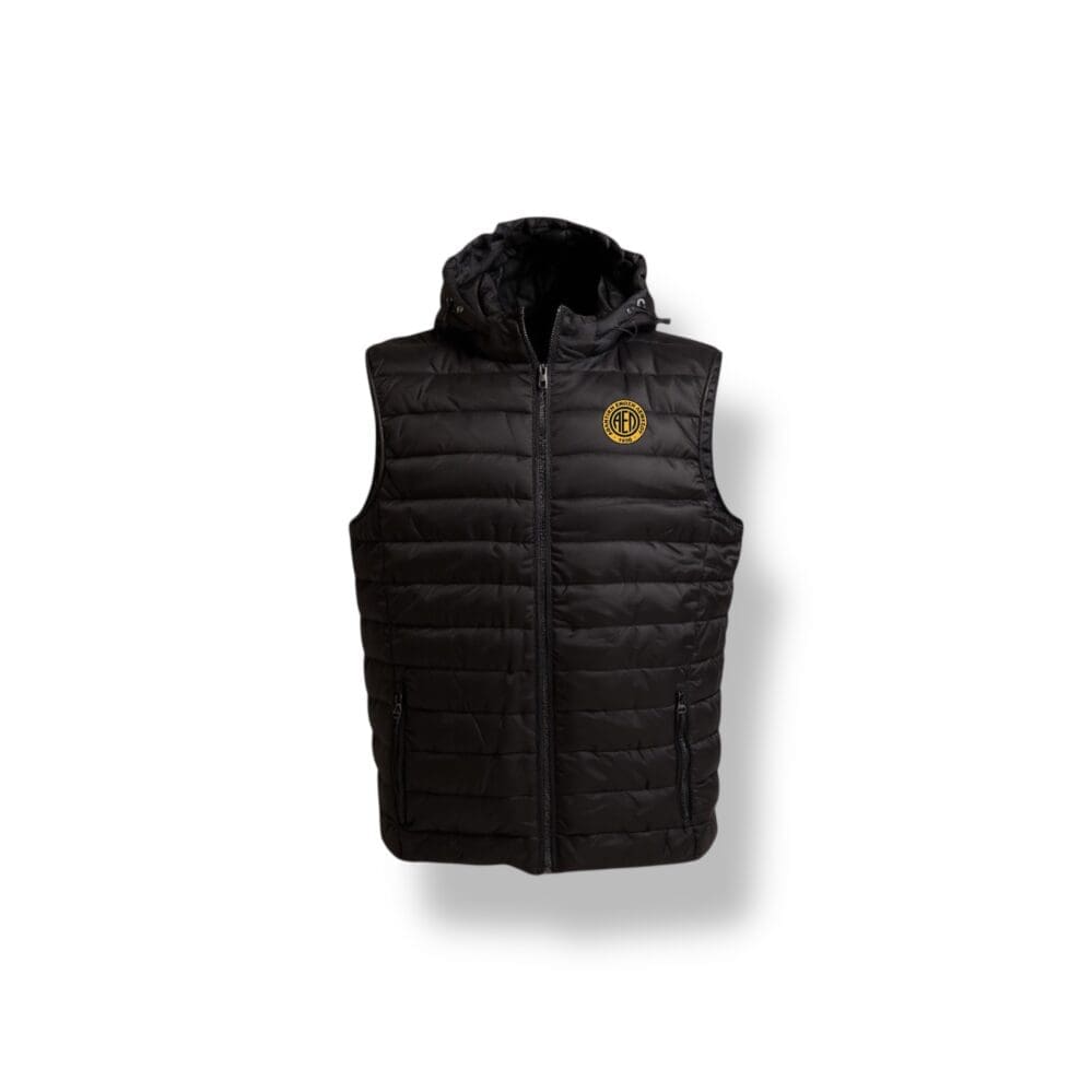 Black puffy vest