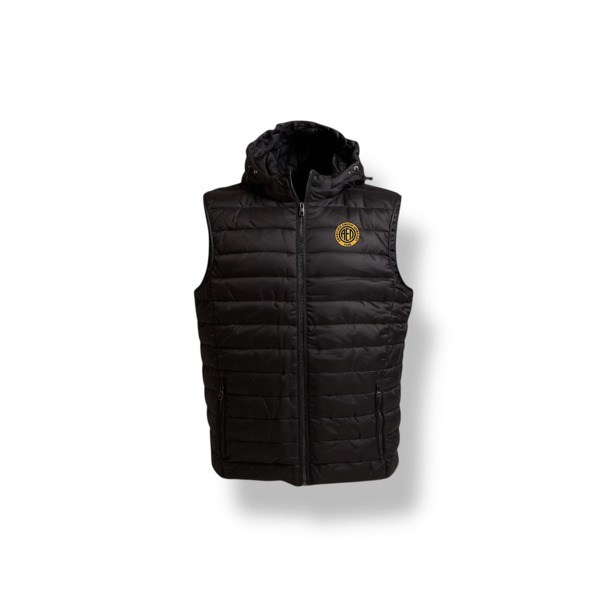 Black puffy vest